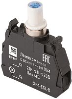 Ламповый блок подсветки светодиодный EKF PROxima XB4 24В синий картинка